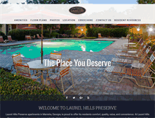Tablet Screenshot of laurelhillspreserve.com